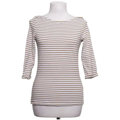 Langarmshirt (Weiß, Braun) von Armedangels Elasthan, Bio-Baumwolle