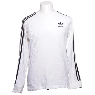 Långärmad t-shirt (Vit, Svart) från Adidas Originals Bomull, Elastan