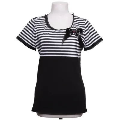 T-shirt (Noir, Blanc) de Pussy Deluxe Coton, Élasthane