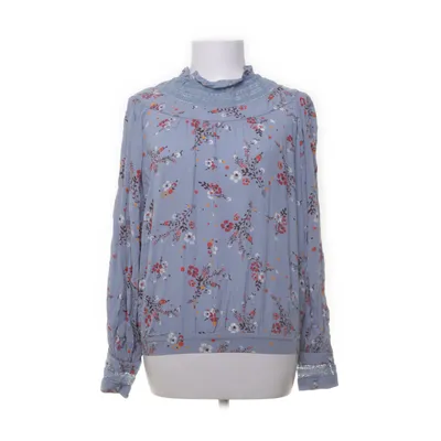 Blouse (Blue, Red) from Peruna Cotton, Viscose