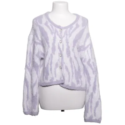 Cardigan (Violet, Blanc) de Neon Rose Acrylique, Polyamide