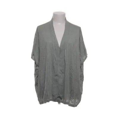 Top (Gray) from Dotted Blue Cotton, Silk, Viscose