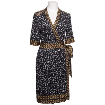 Omlottklänning (Svart, Vit, Gul) från Diane von Furstenberg