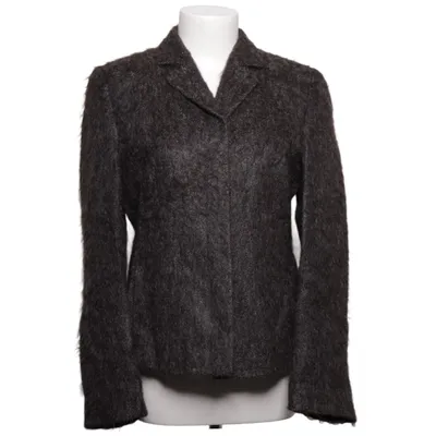 Blazer (Gray) from René Lezard Acetate, Acrylic, Cupro, Mohair, Polyamide, Viscose