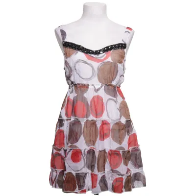 Dress (White, Red, Brown) from Sophyline Polyester