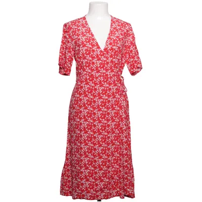 Wrap dress (Red, White) from Bondelid Viscose