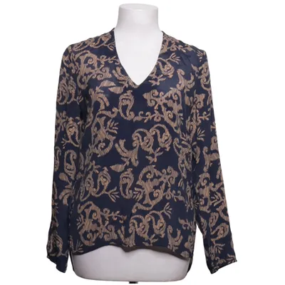 Blouse (Bleu, Beige) de Whiite Soie, Viscose