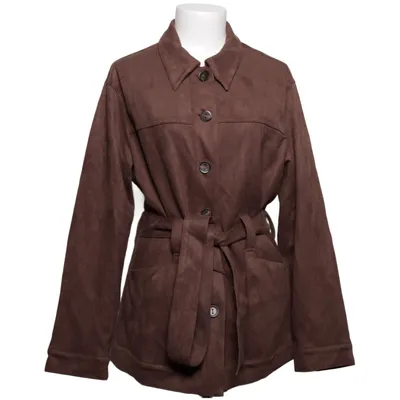 Coat (Brown) from Sanne Alexandra Elastane, Polyester
