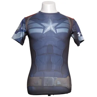 T-shirt (Captain America The Winter Soldier) van Under Armour Elastaan, Polyester