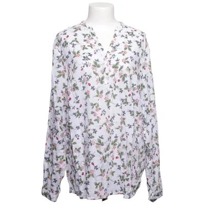 Blouse (Wit, Meerkleurig) van Finn Flare Katoen, Linnen