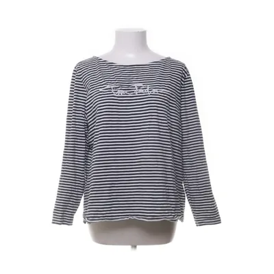 Langærmet t-shirt (Sort, Hvid) fra Tom Tailor Bomuld