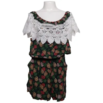 Jumpsuit (Multicolored, Black) from Comeng Cotton, Viscose