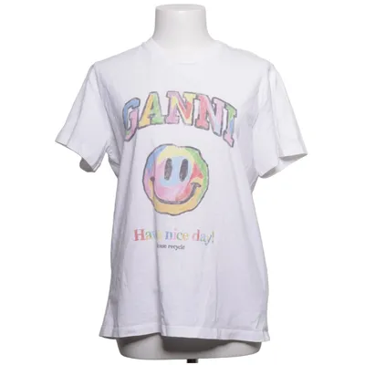 T-shirt (White, Multicolored) from Ganni Organic cotton