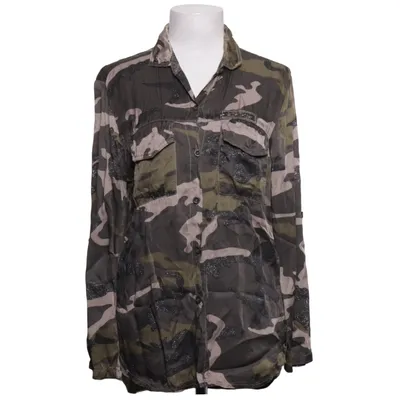 Blouse (Groen, Bruin) van Sunny Studio Elastaan, Zijde, Viscose