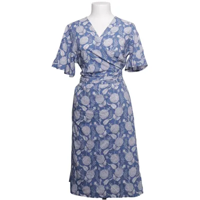 Wrap dress (Blue, White) from Sunflower Cotton