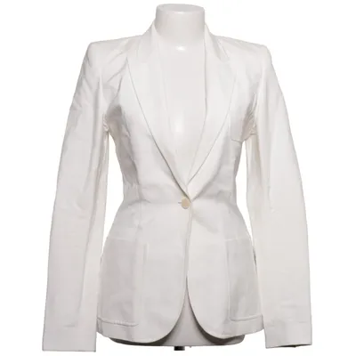 Blazer (Wit) van Barbara Bui Katoen, Elastaan, Linnen, Viscose