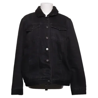 Foret Jeansjakke (Sort) fra New Look Denim Bomuld, Nylon, Polyester
