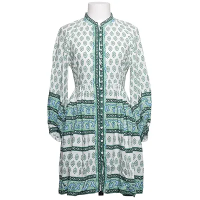 Kjole (Hvid, Grøn, Blå) fra Sandro Paris Linned, Viscose