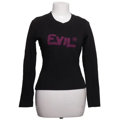 Lange mouwen shirt (Zwart, Roze) van Mogul Katoen