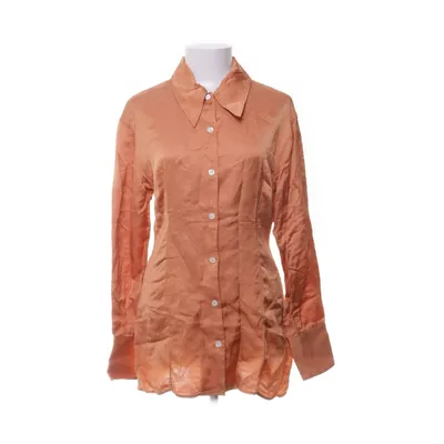 Shirt (Oranje) van Arket Linnen, Viscose