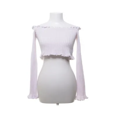 Crop top (Purple) from Missi London Acrylic, Cotton