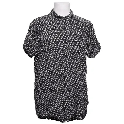 Kortærmet skjorte (Sort, Hvid) fra Rolla's Viscose