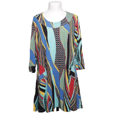 Klänning (Blå, Flerfärgad) från Kanok Elastan, Viskos