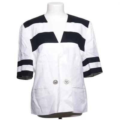 Haut (Blanc, Noir) de Louis Féraud Lin, Viscose