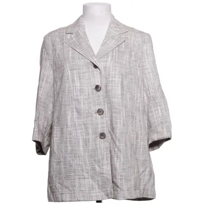 Kavaj (Grå, Vit) från Atelier Creation Akryl, Linne, Polyester, Viskos