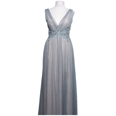 Robe de soirée (Bleu, Beige) de Little Mistress Élasthane, Polyester