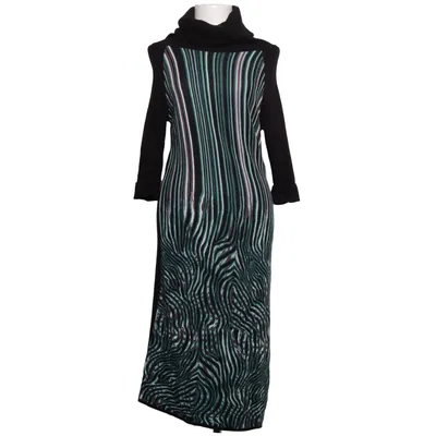 Robe à col roulé (Noir, Vert, Multicolore) de Pianura Studio Élasthane, Viscose