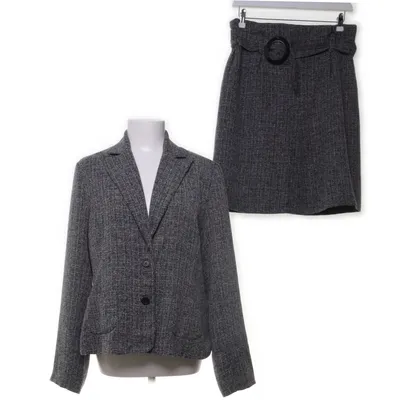 Skirt suit (Black, Gray) from Tippy Polyester