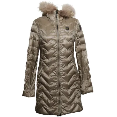 Daunenmantel (Beige) von Blauer. USA Daune, Feder, Polyamid