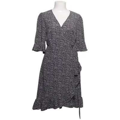 Omlottklänning (Svart, Vit) från Ava Polyester