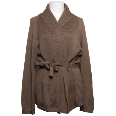 Wrap cardigan (Brown) from Olsen Acrylic, Cotton