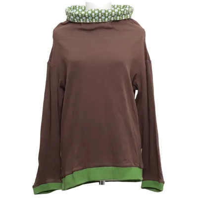 Pul à col roulé (Marron, Vert) de Tranquillo Coton
