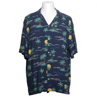 Kortärmad skjorta (Blå, Flerfärgad) från H&M Viskos