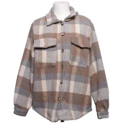 Överskjorta (Beige, Grå, Brun) från Fransa Polyester, Ull
