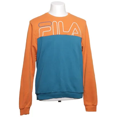 Sweatshirt (Orange, Bleu) de Fila Coton, Polyester