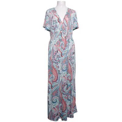 Maxi dress (Blue, Red, Multicolored) from Elissa Elastane, Polyester