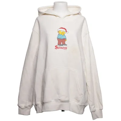 Huvtröja (Vit) från Springfield Bomull, Polyester