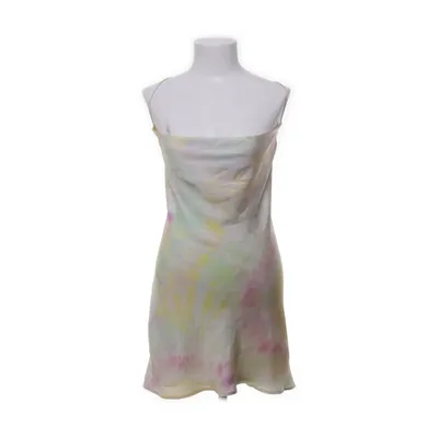 Halterneck dress (Yellow, Multicolored) from Zara Polyester