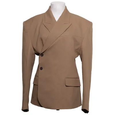 Blazer (Beige) from The Frankie Shop Elastane, Polyester