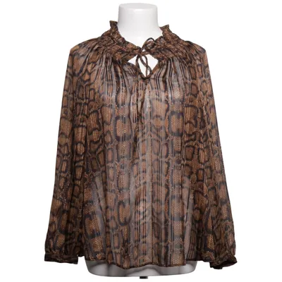 Blouse (Brown, Black) from Marks & Spencer Collection Metallic fiber, Polyester
