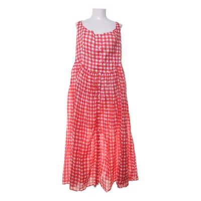 Maxi jurk (Rood, Wit) van ASOS Design Katoen
