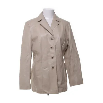 Leather blazer (Beige) from Petroff Leather, Polyester
