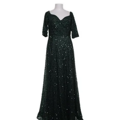 Aftonklänning (Grön) från Faeriesty Elastan, Polyester