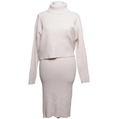 Jurk met col (Beige) van CC Fashion Polyamide, Polyester, Viscose