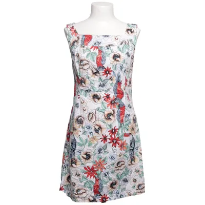 Robe (Blanc, Multicolore) de Derek Heart Coton, Élasthane