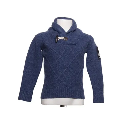 Trui (Blauw) van Hackett London Polyurethaan, Wol